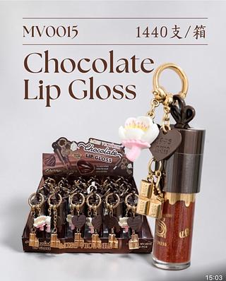 Lip gloss chocolate C/24pcs MISS VICTORY