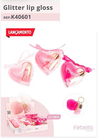 Lip gloss glitter e lip gloss /12pcs FEBELLA
