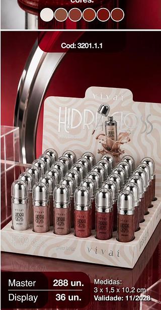 Hidra Gloss labial /36un (3201.1.1) vivai