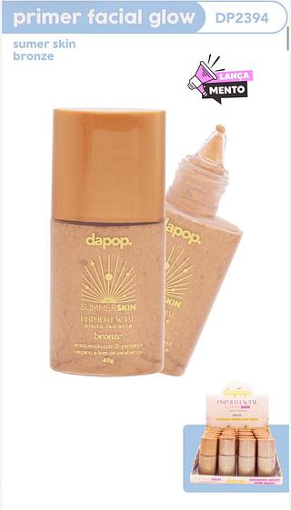 Primer facial glow sumer skin bronze c/24pcs DAPOP