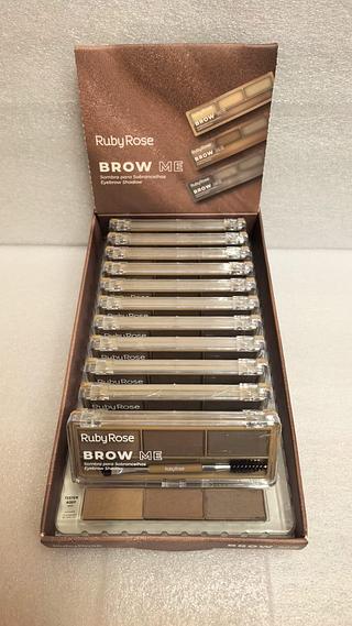 Sombra para sobrancelhas Brow Me c/12pcs RUBY ROSE