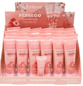 Esfoliante Facial Pêssego c/24pçs Lua&Neve