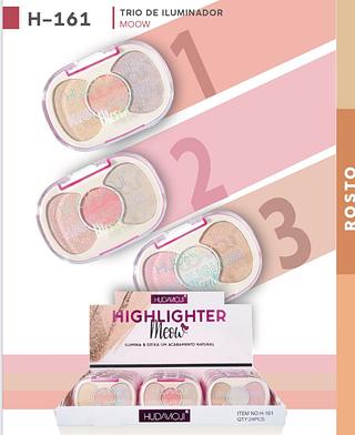 Trio de Iluminador c/24pçs HudaMoji