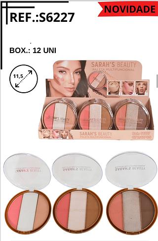 Paleta Multifuncional/ 12pçs Sarahs