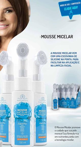 Mousse Micelar Limpeza Facial/ 12pçs (PH015) Phallebeauty