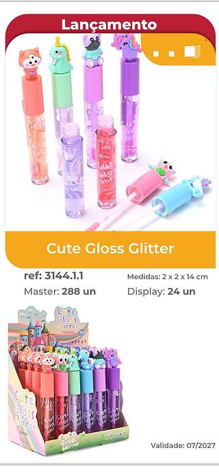 Cute gloss glitter c/24pcs (3144.1.1) vivai