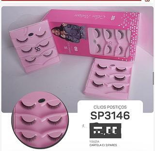Cilios posticos 3pares /12pcs Sabrina Sato