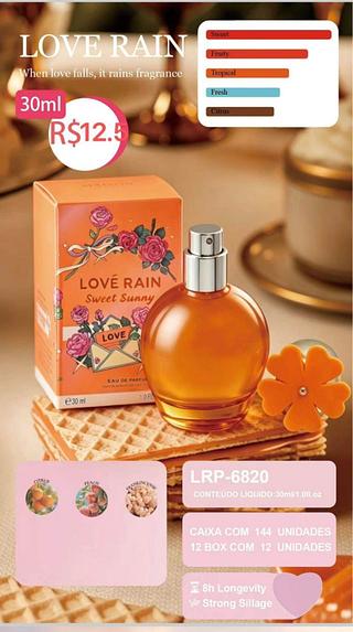 Perfume 30Ml /12pç Love Rain