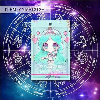 Mascara facial aguqrio c/10pcs com avisa YOYO MAQUIAGEM