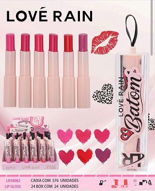 Batom c/24pcs LOVE RAIN