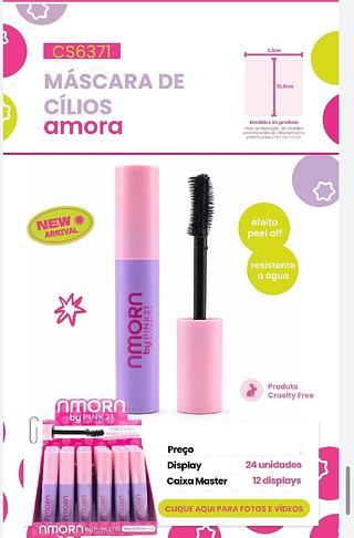 Mascara de cilios c/24pcs Pink 21