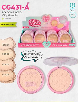 Pó Compacto City Powder (cores 1-4) /24pçs City Girls