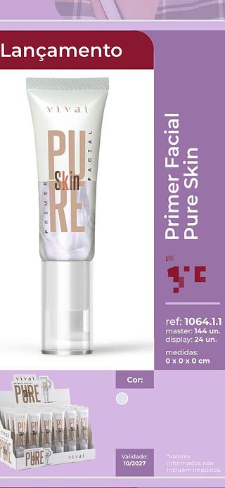 Primer Facial Pure Skin c/24pcs VIVAI