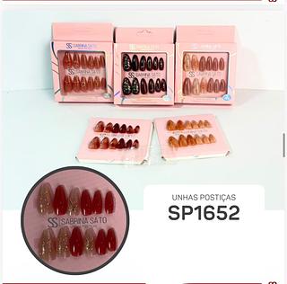Unha postica em pvc c/12pcs SABRINA SATO