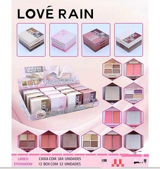 Kit sombras blush iluminador /12pcs Love Rain