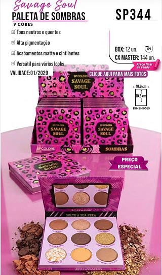 Paleta de sombras /12pcs SP-COLORS