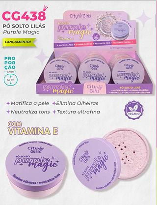 Pó Solto Lilás Purple Magic /12pçs City Girls
