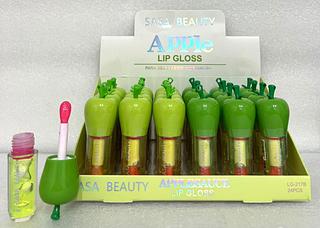 Lip Gloss Maçã Verde c/24pçs Sasa Beauty